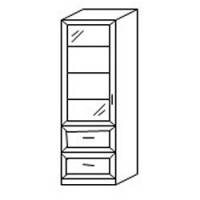Книжный шкаф 1/4