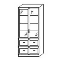 Книжный шкаф 2/4