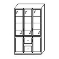 Книжный шкаф 3/4