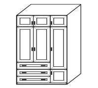 Шкаф с антресолью 3/ 7